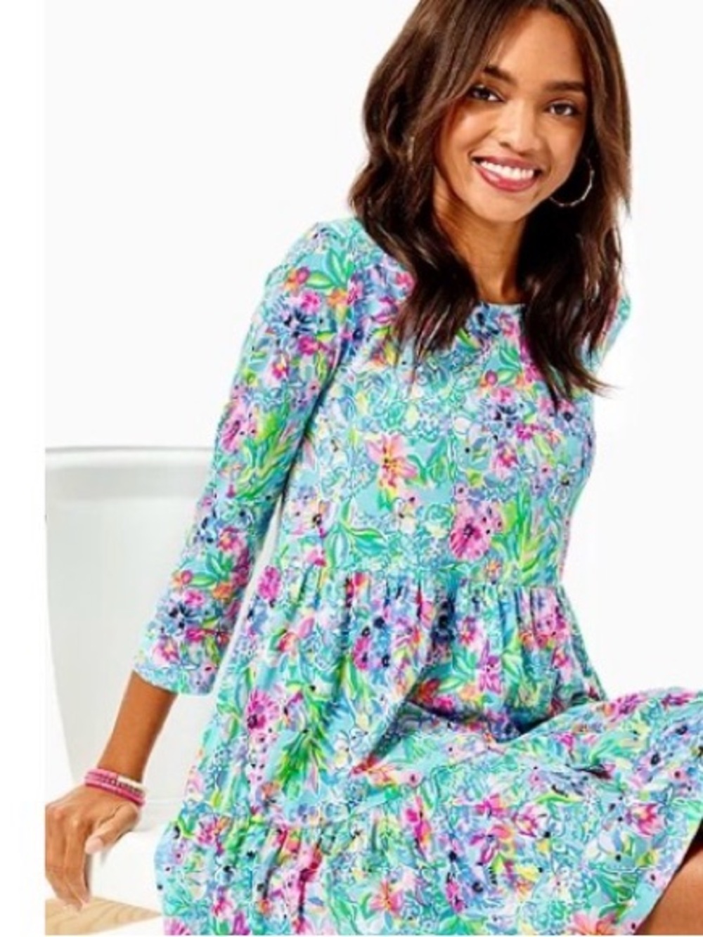 Lilly Pulitzer Geanna Swing Dress Amalfi Alligator Isle XXL